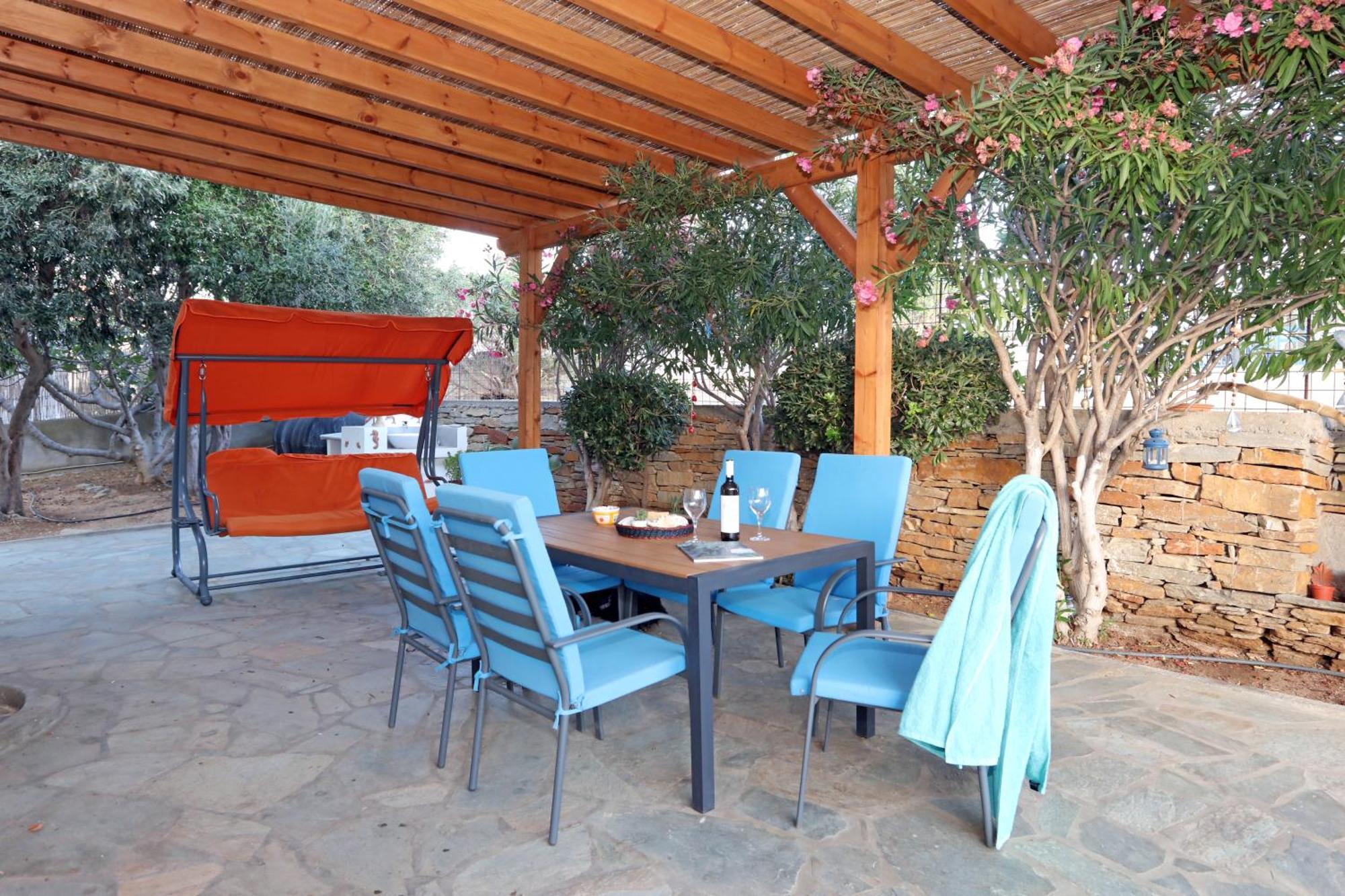 Ruby'S Summer House With Spacious Garden And Free Parking Gavrio Buitenkant foto